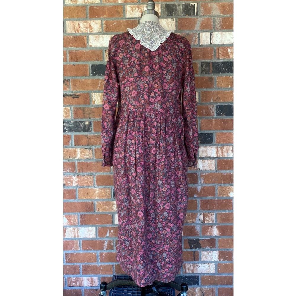 Vintage Laura Ashley Floral Boho Lace Button Up Maxi Dress ✨ Final Price ✨ - Picture 5 of 12
